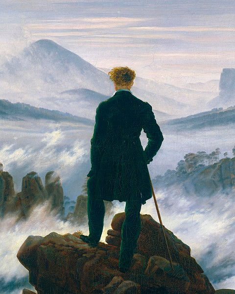 Viandante sul mare di nebbia | David Friedrich